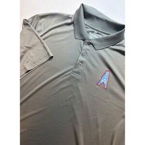 Fanatics Houston Oilers Polo Mens XL Grey Short Sleeve NFL Football Performance